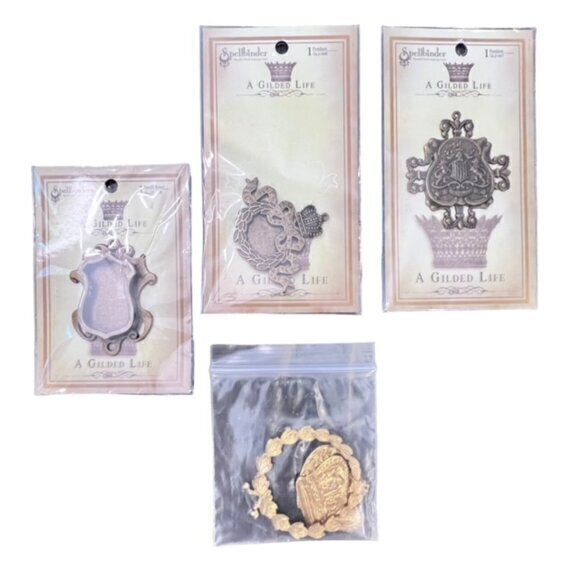 A Gilded Life by Spellbinders Pendant‎ Bundle Scrapbooking Jewelry Making CRAFTS - Picture 1 of 9